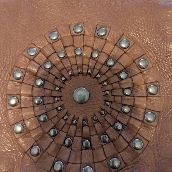 Chic Brown Studded Crossbody Bag - Picture 4 of 6